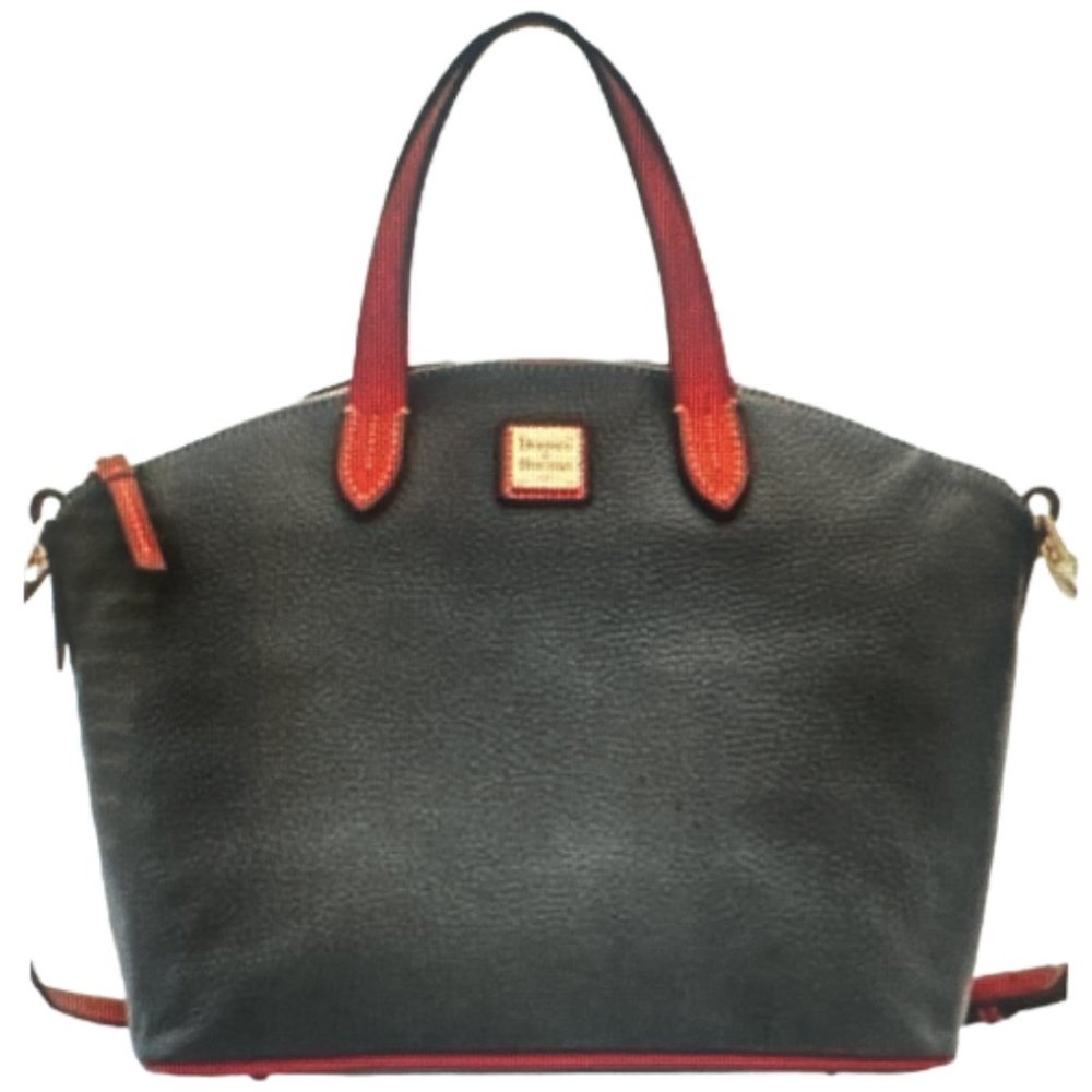 Dooney & Bourke Black Pebble Grain Leather Satchel NWT - Picture 3 of 6